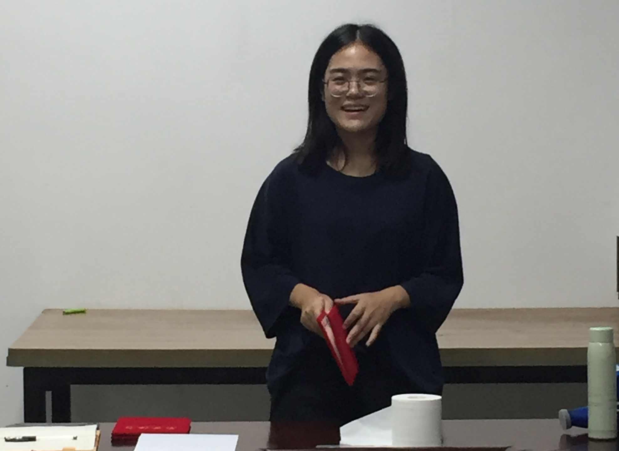 青藤環(huán)境優(yōu)秀員工發(fā)表感言。